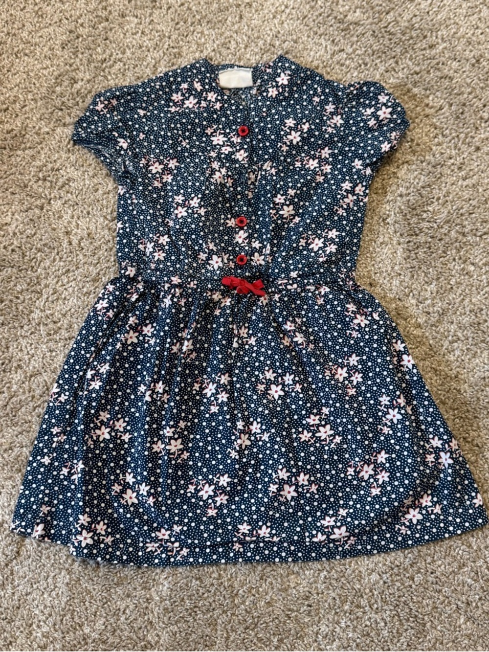 Mini Boden Floral Shirtdress 3-4